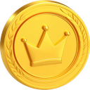 Floating Crown Coin